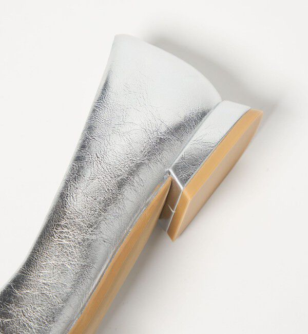 UNITED ARROWS green label relaxing「クッショニーシューズ スクエアトゥ メタルチップ / フラットシューズ」|パンプス|