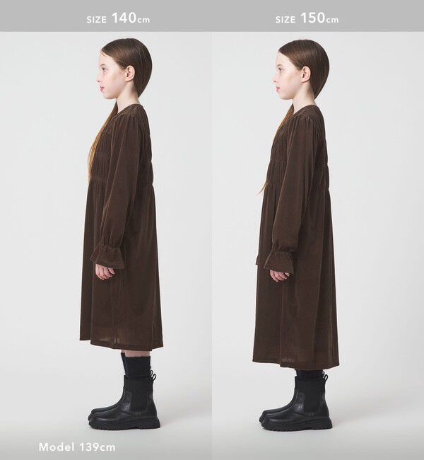 UNITED ARROWS green label relaxing「シャーリング ワンピース / キッズ  110cm-160cm」|ワンピース|