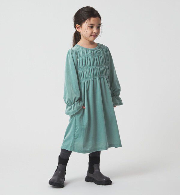 UNITED ARROWS green label relaxing「シャーリング ワンピース / キッズ  110cm-160cm」|ワンピース|