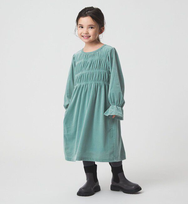 UNITED ARROWS green label relaxing「シャーリング ワンピース / キッズ  110cm-160cm」|ワンピース|