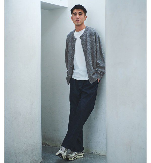 UNITED ARROWS green label relaxing「アルパカ ブレンド クルーネック カーディガン」|カーディガン|