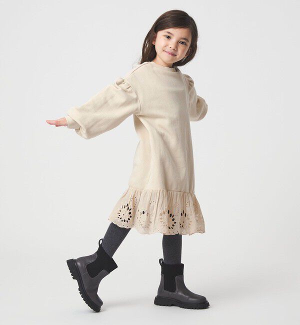 UNITED ARROWS green label relaxing「裏毛ヘムレース ワンピース / キッズ  100cm-160cm」|ワンピース|