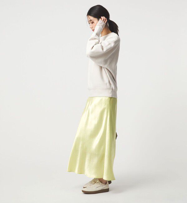 UNITED ARROWS green label relaxing「サテン ナロー スカート」|フレア|