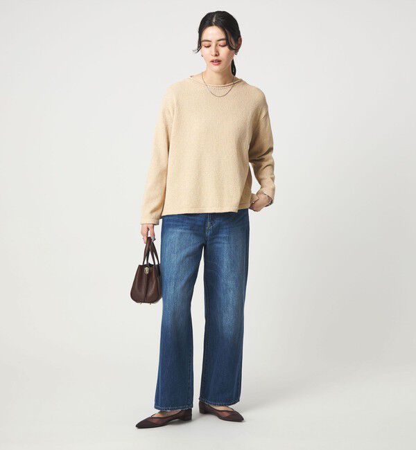 UNITED ARROWS green label relaxing「スラブ ニット プルオーバー ウォッシャブル」|ニット・セーター|