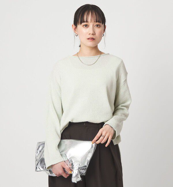 UNITED ARROWS green label relaxing「スラブ ニット プルオーバー ウォッシャブル」|ニット・セーター|