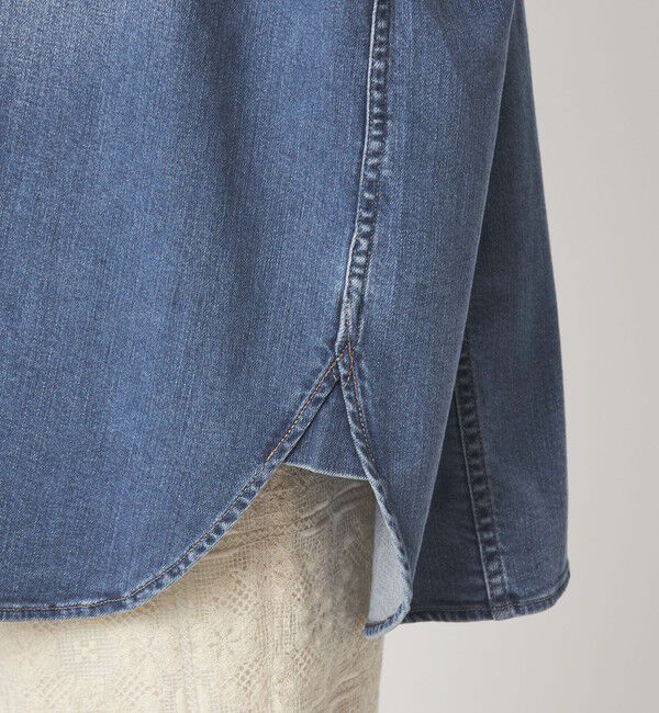 UNITED ARROWS green label relaxing「【別注】＜Healthy DENIM＞Almond ミドル デニム シャツ」|シャツ・ブラウス|