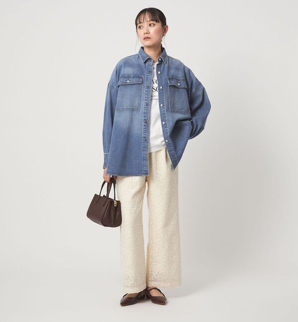 UNITED ARROWS green label relaxing「【別注】＜Healthy DENIM＞Almond ミドル デニム シャツ」|シャツ・ブラウス|