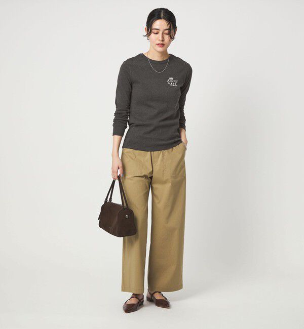 UNITED ARROWS green label relaxing「【別注】＜PETIT BATEAU＞ロングスリーブ プリント Tシャツ」|Tシャツ・カットソー|