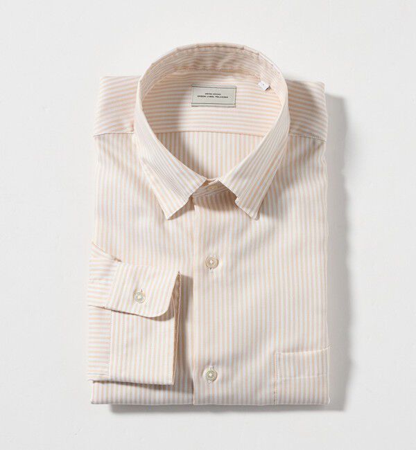 UNITED ARROWS green label relaxing「エブリット コットンオックス ストライプ スナップ ボタンダウン シャツ -イージーアイロン-」|シャツ・ブラウス|