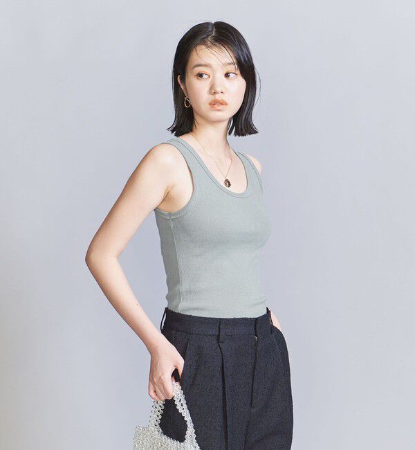 BEAUTY&YOUTH UNITED ARROWS「コットンブレンド テレコ タンクトップ」|タンクトップ|