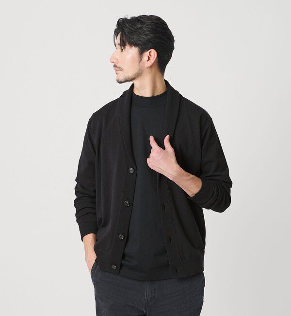 BEAUTY&YOUTH UNITED ARROWS「【WEB限定 WARDROBE SMART】KOUKIN ショールカラー カーディガン【抗菌・防臭】」|カーディガン|