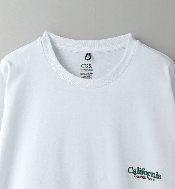 California General Store「＜CGS.＞オーガニック コットン ロングスリーブ ロゴ Tシャツ」|Tシャツ・カットソー|