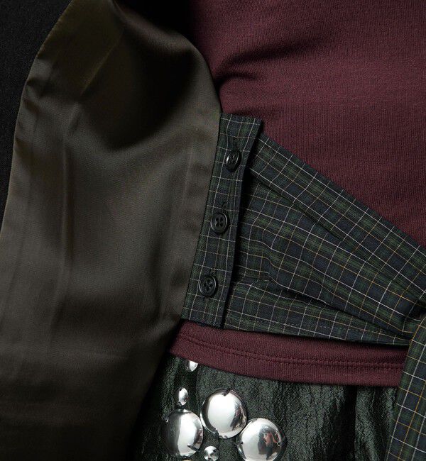 ATTISESSION「＜ATTISESSION＞タイ シャツスリーブ ジャケット 2WAY」|テーラードジャケット|