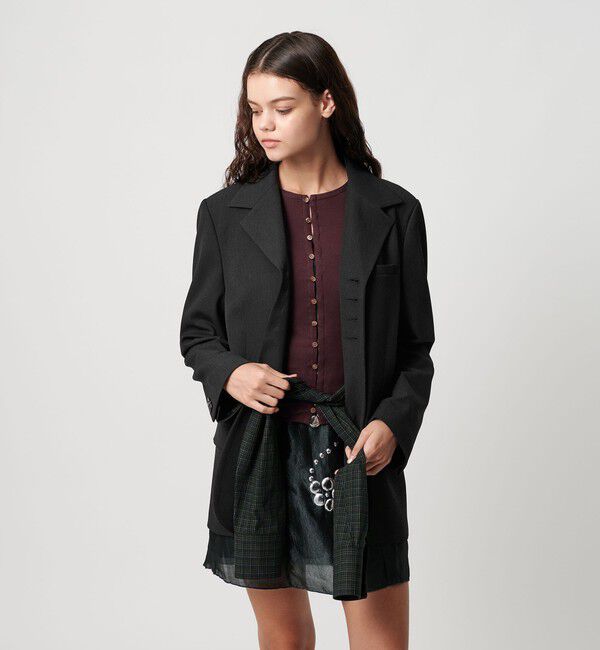 ATTISESSION「＜ATTISESSION＞タイ シャツスリーブ ジャケット 2WAY」|テーラードジャケット|