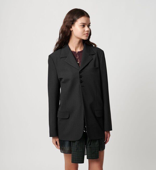 ATTISESSION「＜ATTISESSION＞タイ シャツスリーブ ジャケット 2WAY」|テーラードジャケット|