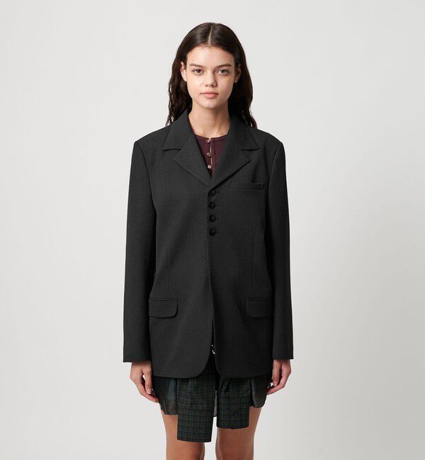 ATTISESSION「＜ATTISESSION＞タイ シャツスリーブ ジャケット 2WAY」|テーラードジャケット|