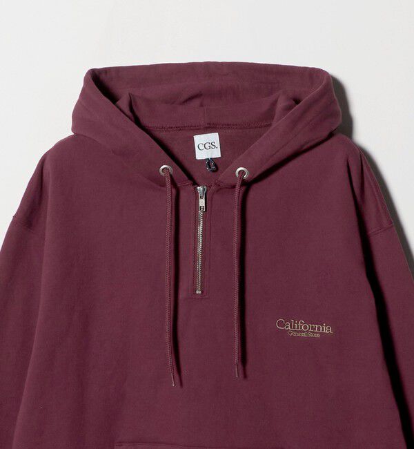 California General Store「＜CGS.＞オーガニックコットン ハーフジップ フーディ スウェット」|スウェット・ジャージ|
