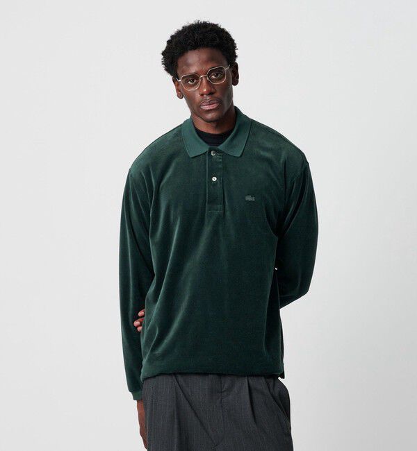 BEAUTY&YOUTH UNITED ARROWS「＜LACOSTE for BEAUTY&YOUTH＞ ベロア ポロシャツ」|Tシャツ・カットソー|