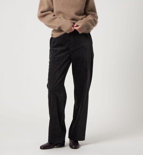 STEVEN ALAN「＜Steven Alan＞ソフト コーデュロイ ワイド トラウザーズ」|その他|BLACK