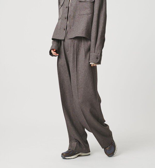 BEAUTY&YOUTH UNITED ARROWS「【WEB限定】ポリエステル タックワイドパンツ ウォッシャブル」|その他|