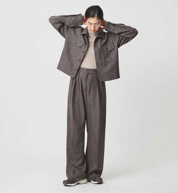 BEAUTY&YOUTH UNITED ARROWS「【WEB限定】ポリエステル タックワイドパンツ ウォッシャブル」|その他|