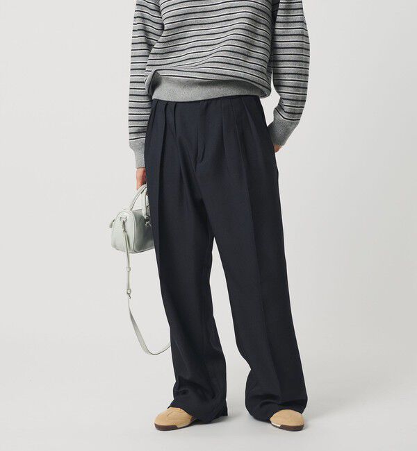 BEAUTY&YOUTH UNITED ARROWS「【WEB限定】ポリエステル タックワイドパンツ ウォッシャブル」|その他|