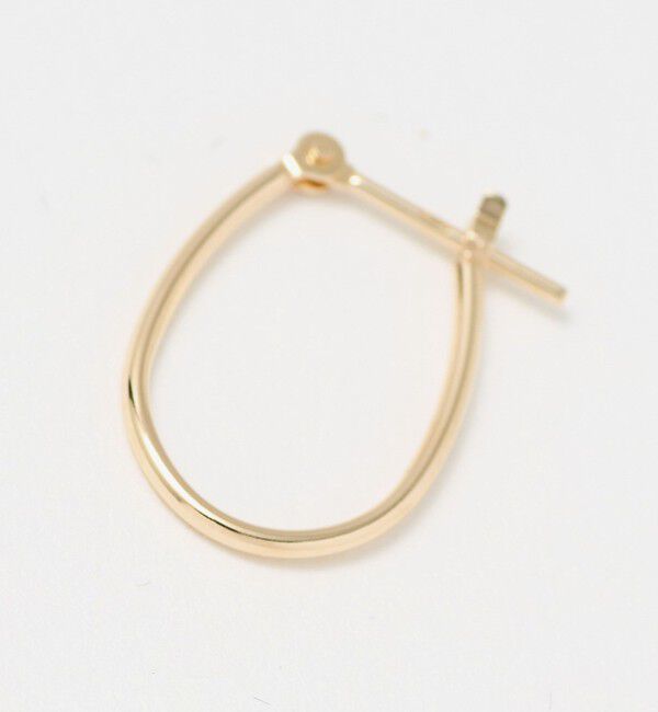 BEAUTY&YOUTH UNITED ARROWS「K10 パイプ オーバル フープピアス」|ピアス|