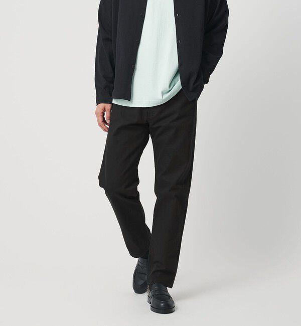 BEAUTY&YOUTH UNITED ARROWS「ストレッチ カツラギ 5ポケット スリムパンツ NO.1」|チノ|BLACK