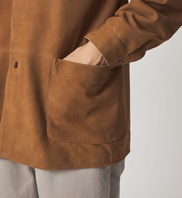 STEVEN ALAN「＜Steven Alan＞ ゴート スエード レザー カバーオール」|ブルゾン・スタジャン|