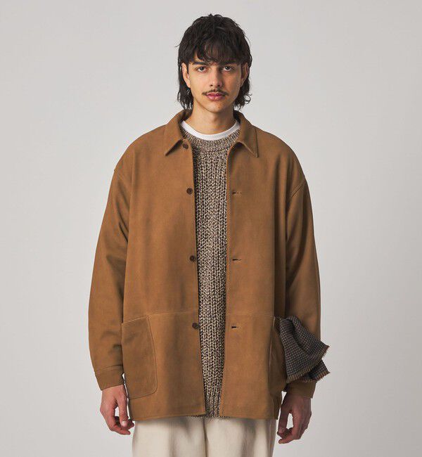 STEVEN ALAN「＜Steven Alan＞ ゴート スエード レザー カバーオール」|ブルゾン・スタジャン|