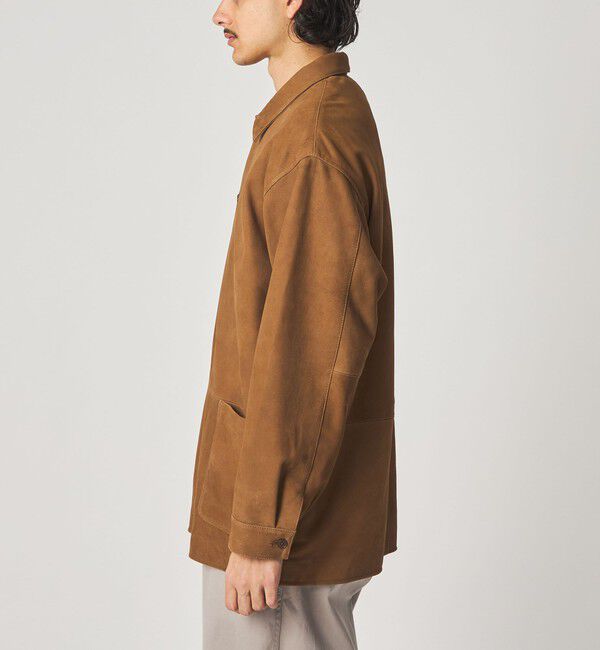 STEVEN ALAN「＜Steven Alan＞ ゴート スエード レザー カバーオール」|ブルゾン・スタジャン|