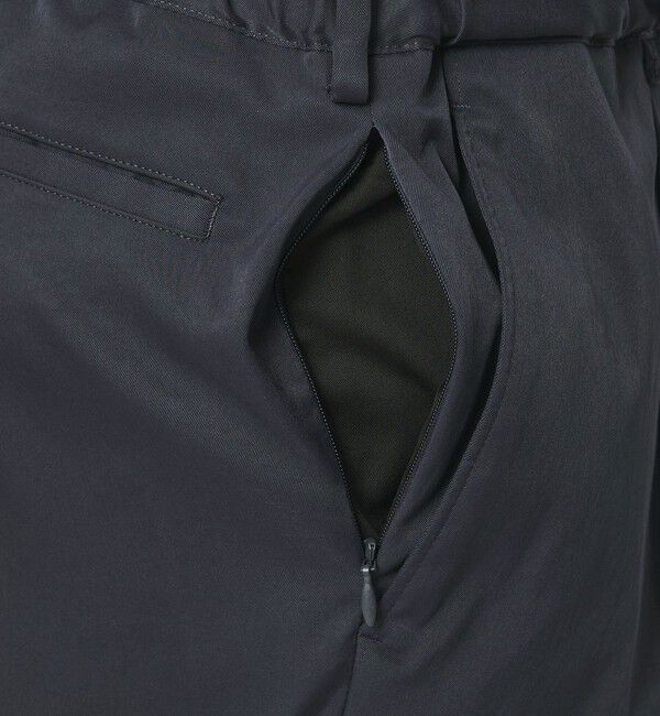 BEAUTY&YOUTH UNITED ARROWS「TASLAN 1P イージー テーパード パンツ NO.7 吸水速乾機能付き」|チノ|