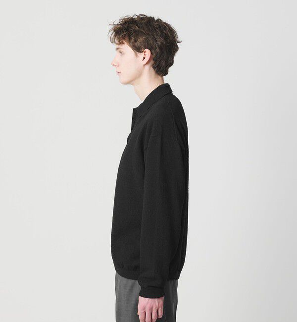 BEAUTY&YOUTH UNITED ARROWS「クリンプ コットン ポロスキッパー ニット」|ニット・セーター|