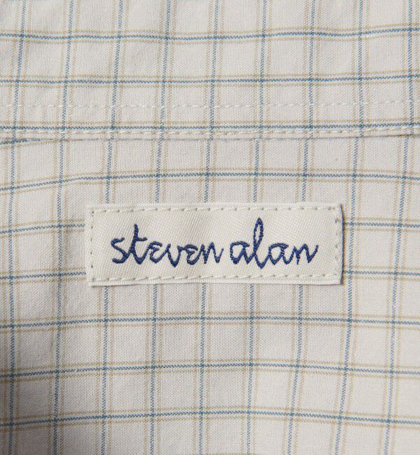 STEVEN ALAN「＜Steven Alan＞ ポプリン グラフチェック レギュラーカラー シャツ LOOSE」|シャツ・ブラウス|