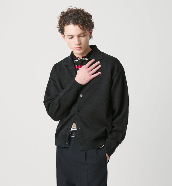 BEAUTY&YOUTH UNITED ARROWS「ハイブリッド リネン ポロカラー ジャケット」|カーディガン|