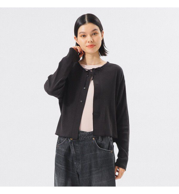 BEAMSBOY「ヘンリーネック レース カーディガン」|Tシャツ・カットソー|CHARCOAL.G