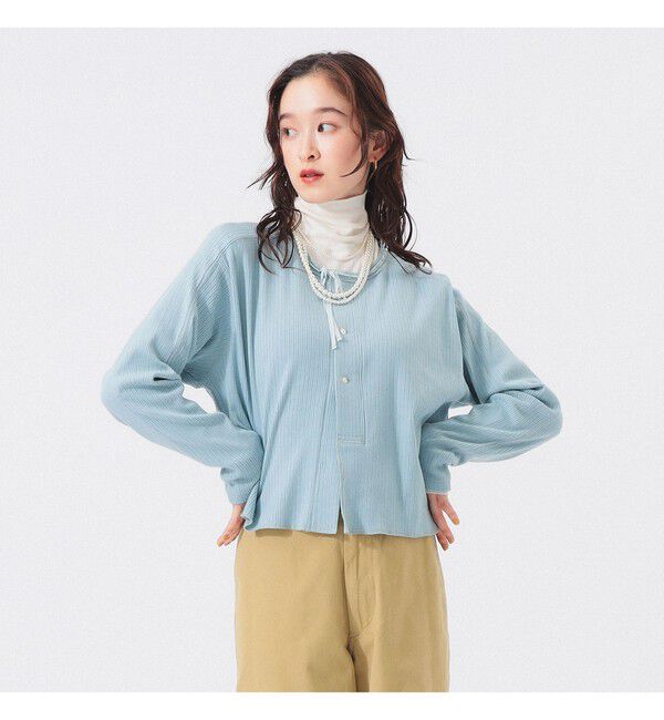 BEAMSBOY「ヘンリーネック レース カーディガン」|Tシャツ・カットソー|