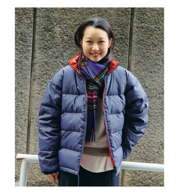 BEAMSBOY「リバーシブル ダウン ジャケット」|ブルゾン・スタジャン|