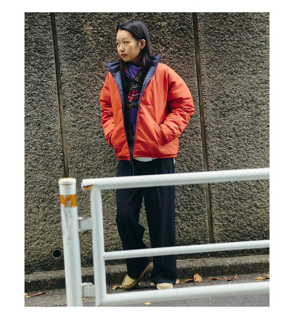 BEAMSBOY「リバーシブル ダウン ジャケット」|ブルゾン・スタジャン|