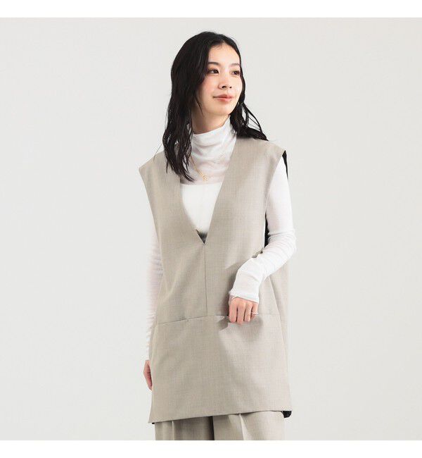 Demi-Luxe BEAMS 「ツイル Vあき プルオーバー ベスト」|シャツ・ブラウス|