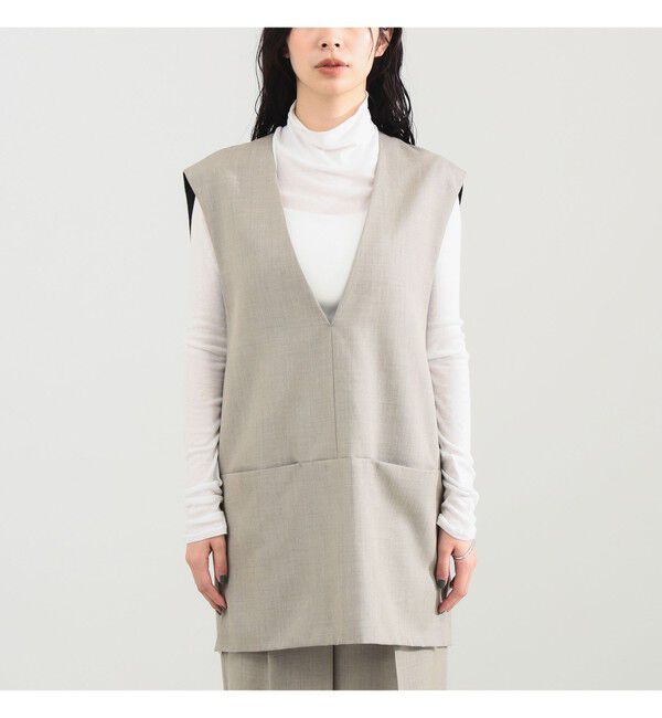 Demi-Luxe BEAMS 「ツイル Vあき プルオーバー ベスト」|シャツ・ブラウス|