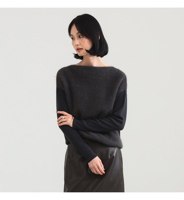 Demi-Luxe BEAMS 「フラッフィー ボートネック ニット」|ニット・セーター|