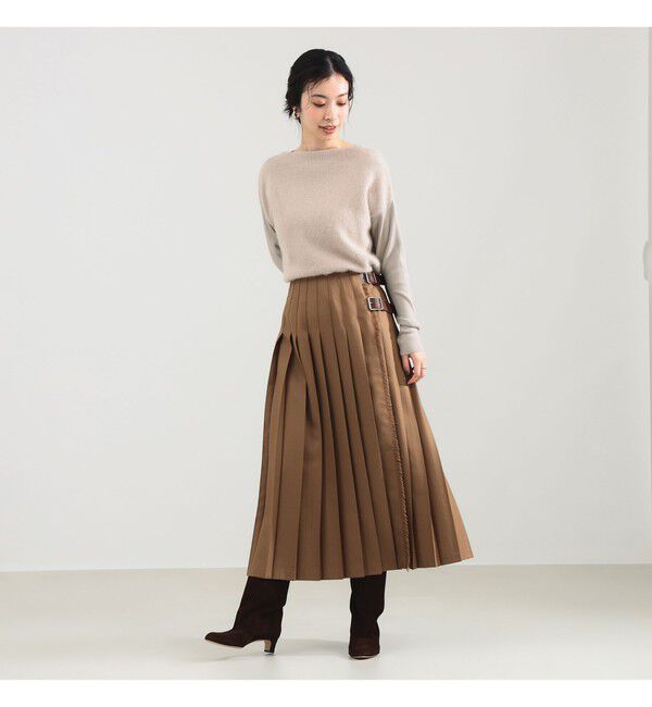 Demi-Luxe BEAMS 「フラッフィー ボートネック ニット」|ニット・セーター|