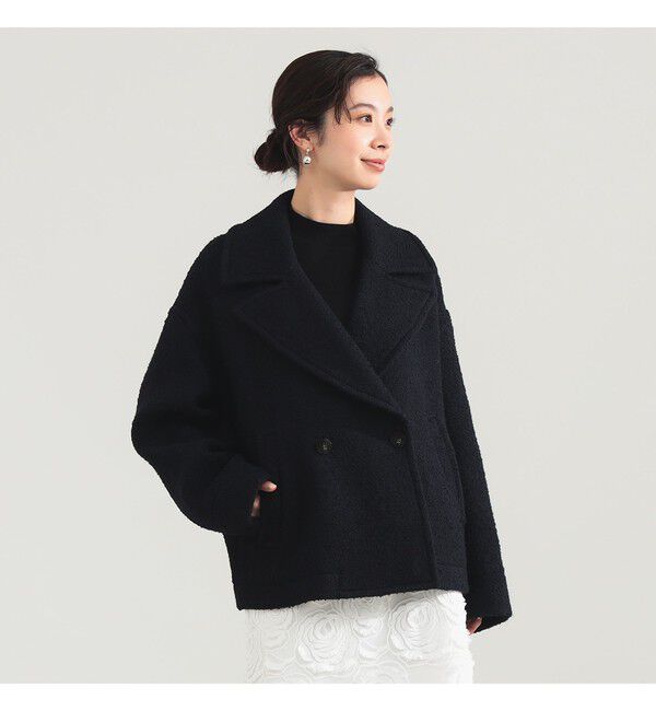 Demi-Luxe BEAMS 「ループツイード ピーコート」|ダッフルコート|
