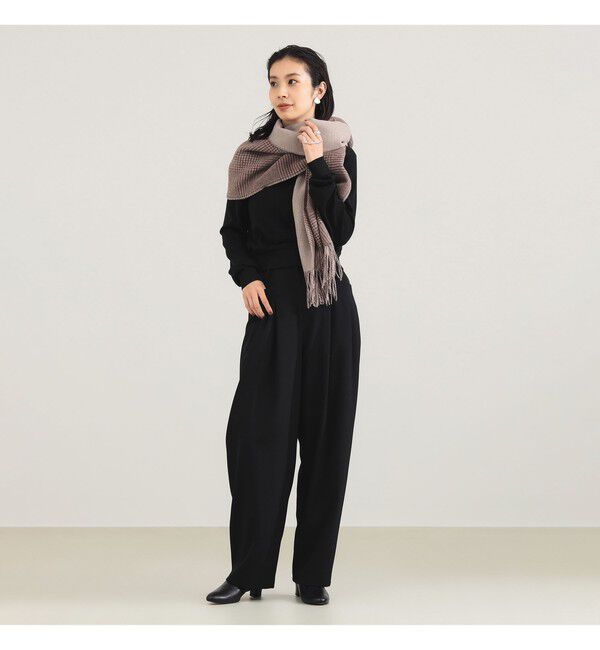 Demi-Luxe BEAMS 「グレンチェック アルパカ リバーシブル ストール」|ストール|