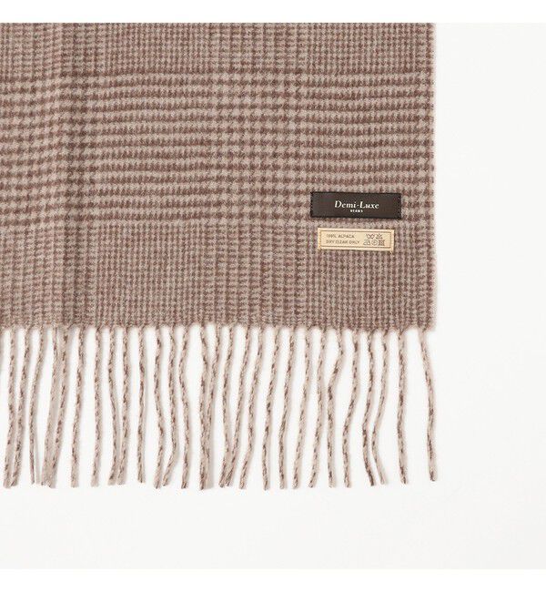 Demi-Luxe BEAMS 「グレンチェック アルパカ リバーシブル ストール」|ストール|