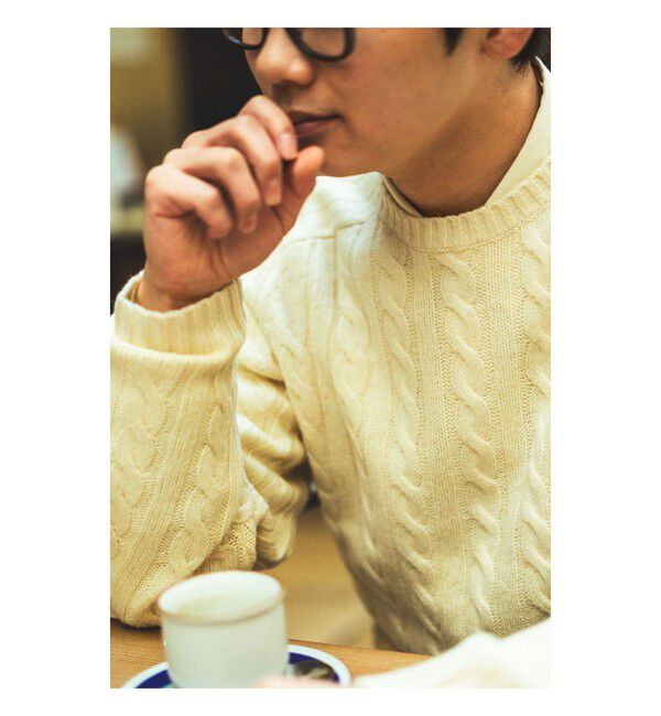 BEAMS PLUS「5ゲージ ケーブル クルーネック」|ニット・セーター|