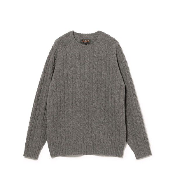 BEAMS PLUS「5ゲージ ケーブル クルーネック」|ニット・セーター|