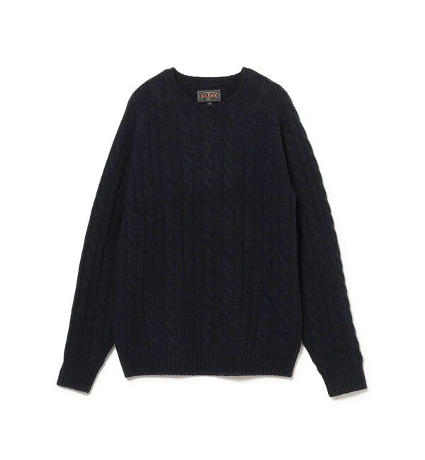 BEAMS PLUS「5ゲージ ケーブル クルーネック」|ニット・セーター|