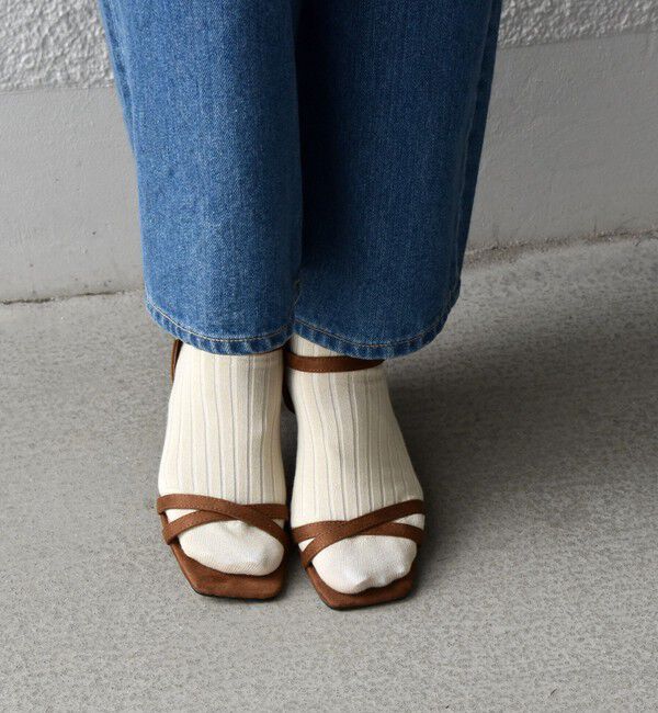 SHIPS any「SHIPS any: クロス ストラップ サンダル」|サンダル|